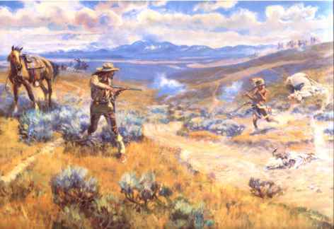 Buffalo Bill's Duell with Yellow Hand - Charles M. Russell